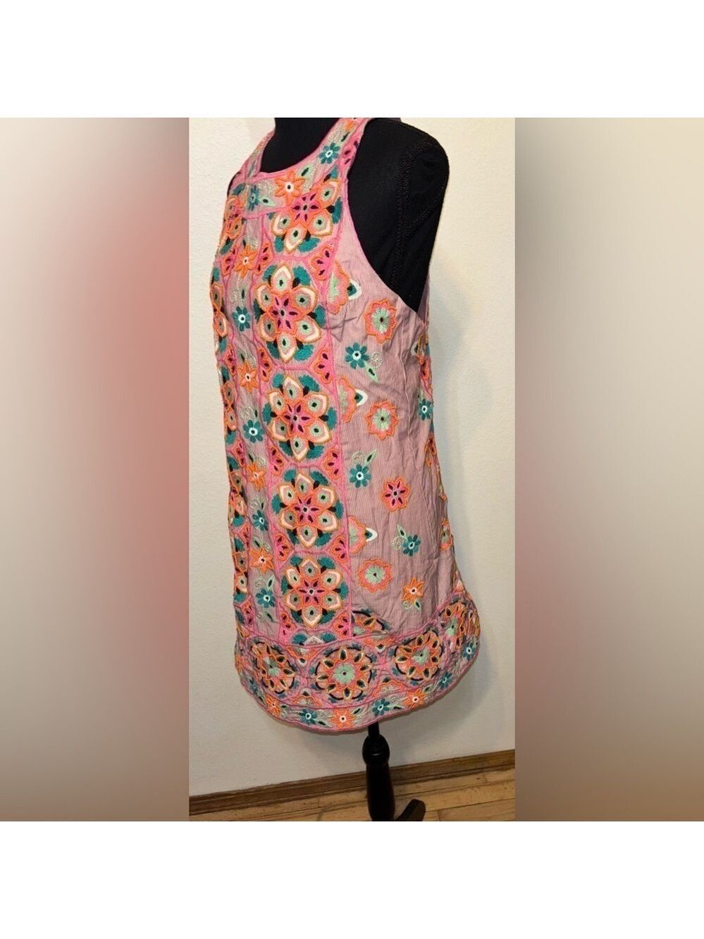 NEW Rare Anthropologie Statement Beaded Embroidered Floral Evening Dress Size 2 - Picture 10 of 15